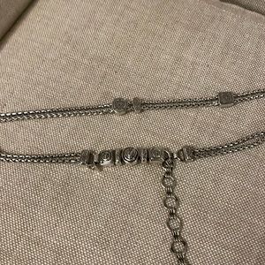 Silver chain belt